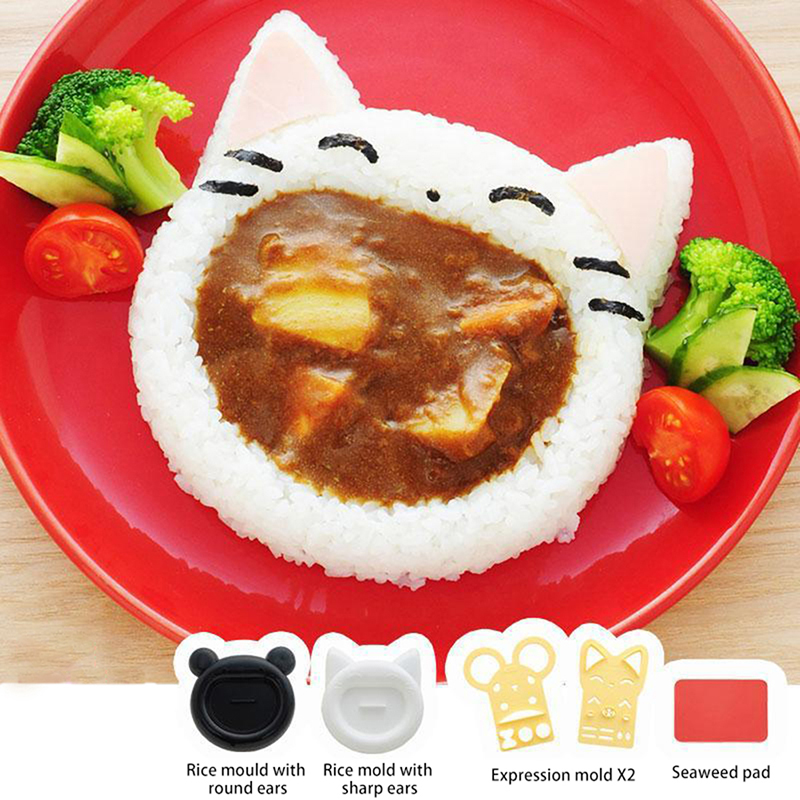 Kitchen Appliances Brand - 1ชิ้นแม่พิมพ์ข้าวซูชิโนริสำหรับตกแต่งตัวการ์ตูนหมีแมวน่ารักตัดเบนโตะเครื่องมือทำแซนวิชอุปกรณ์ DIY สำหรับห้องครัว