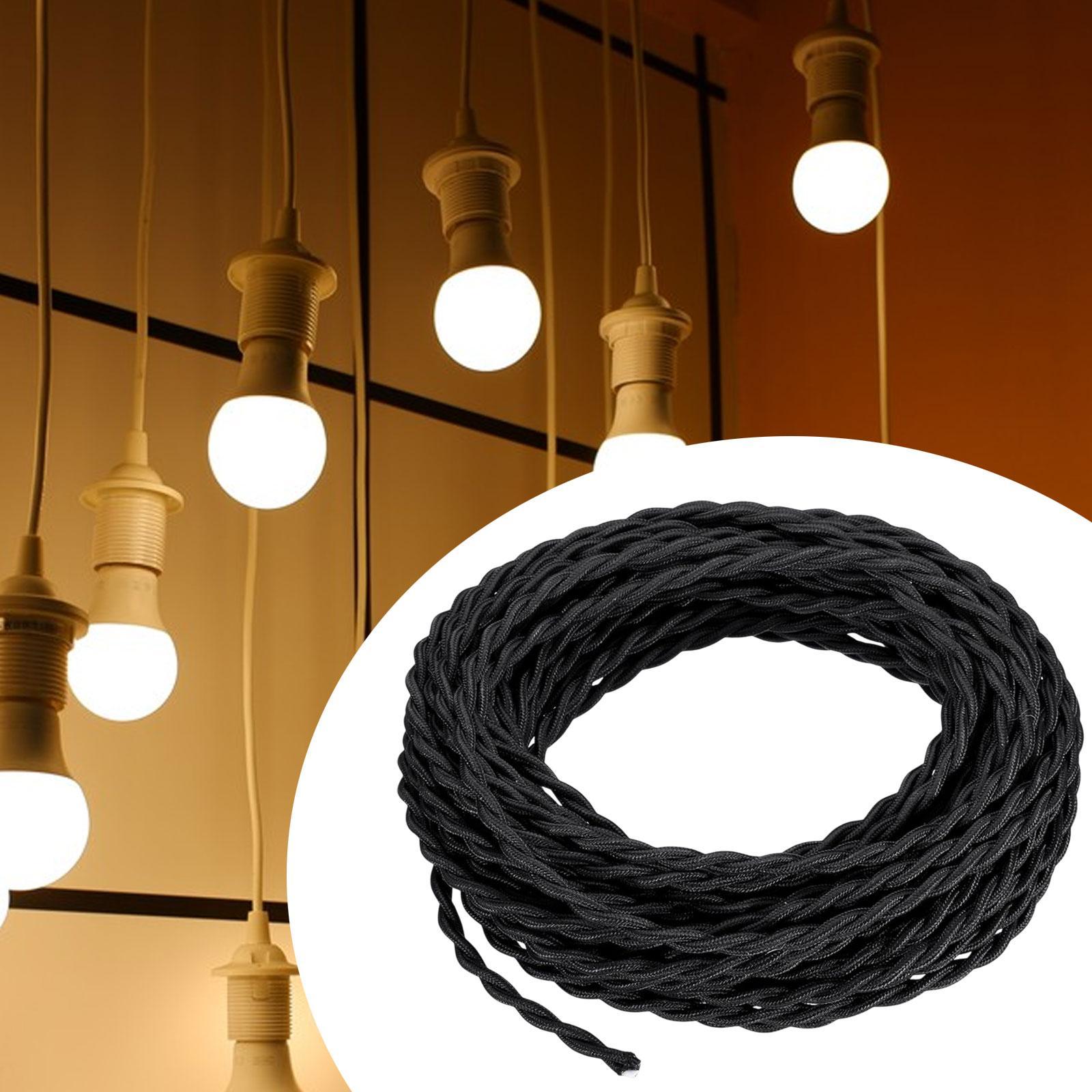 Kitchen Appliances Extension Cord - สายไฟโคมไฟแขวนเพดานแบบย้อนยุค เชือกป่าน สายทองแดงแท้ สำหรับบ้าน ร้านอาหาร บาร์