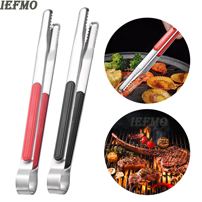 Kitchen Appliances Cooking - ที่คีบอาหารสแตนเลสสำหรับปิ้งย่าง บาร์บีคิว ทำอาหาร ใช้กับหม้อไฟ บุฟเฟ่ต์ คีบขนมปัง