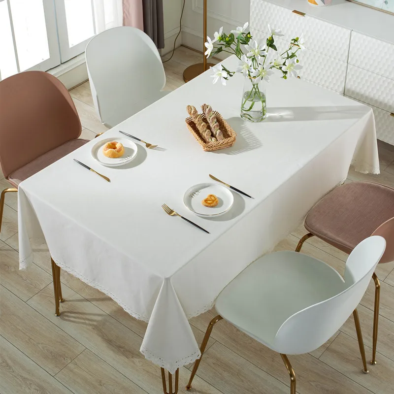 คลาสสิกผ้าปูโต๊ะลูกไม้สีขาวสี่ - Kitchen Appliances In White บทวิจารณ์และราคา