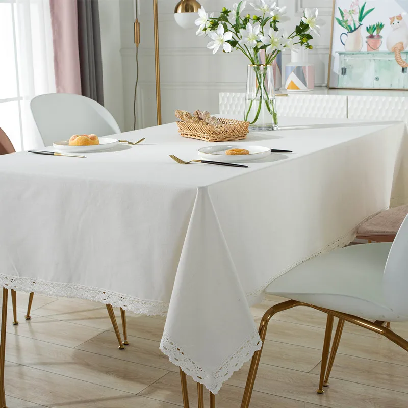 คลาสสิกผ้าปูโต๊ะลูกไม้สีขาวสี่ - Kitchen Appliances In White บทวิจารณ์และราคา