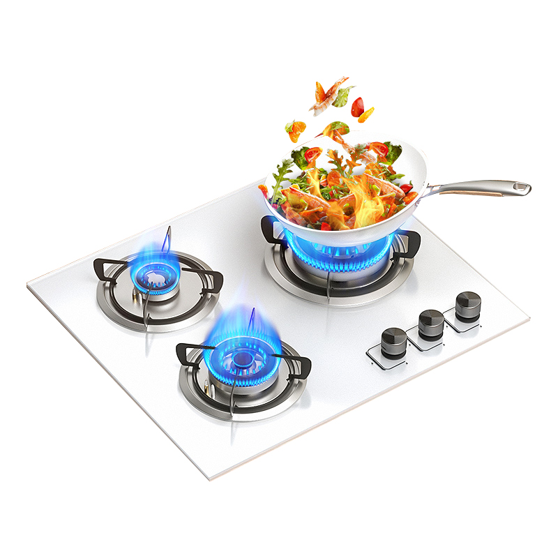 เตาแก๊สหัวเตา 3 หัว แบบตั้งโต๊ - Kitchen Appliances In White บทวิจารณ์และราคา