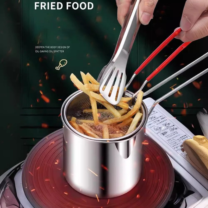 หม้อทอดสแตนเลส 304 พร้อมตะกร้า - Kitchen Appliances Cooking บทวิจารณ์และราคา