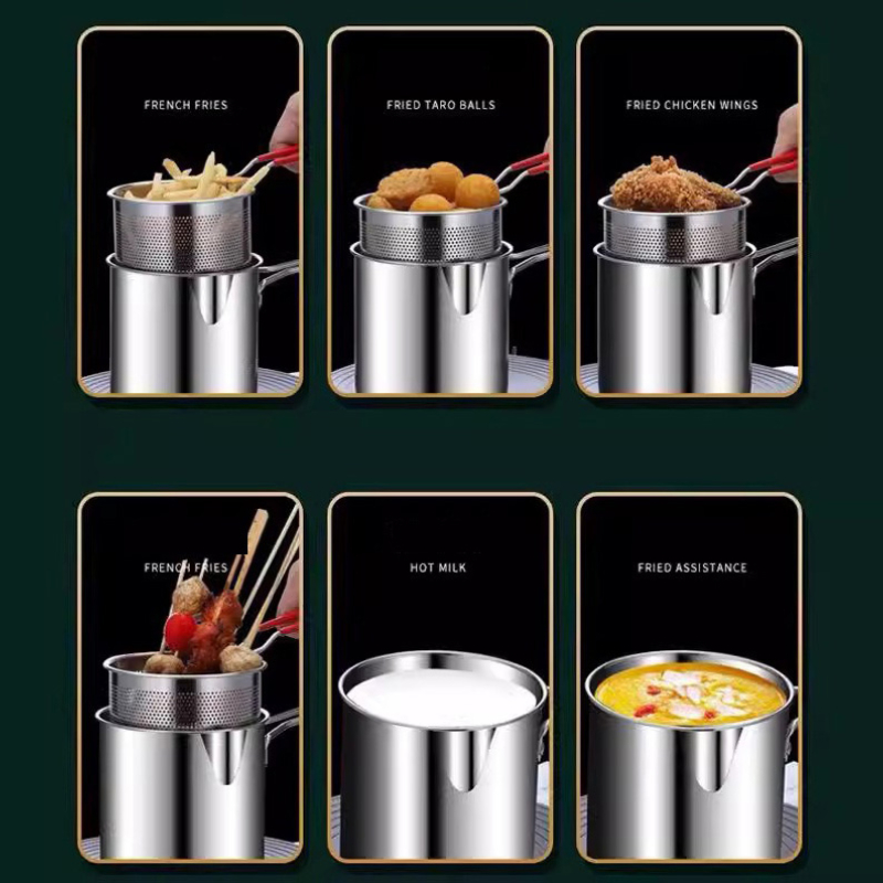 หม้อทอดสแตนเลส 304 พร้อมตะกร้า - Kitchen Appliances Cooking บทวิจารณ์และราคา