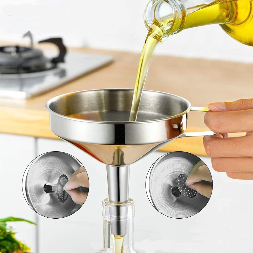 กรวยกรองน้ำมันสแตนเลส 1 ชิ้น ป - Kitchen Appliances Brand บทวิจารณ์และราคา