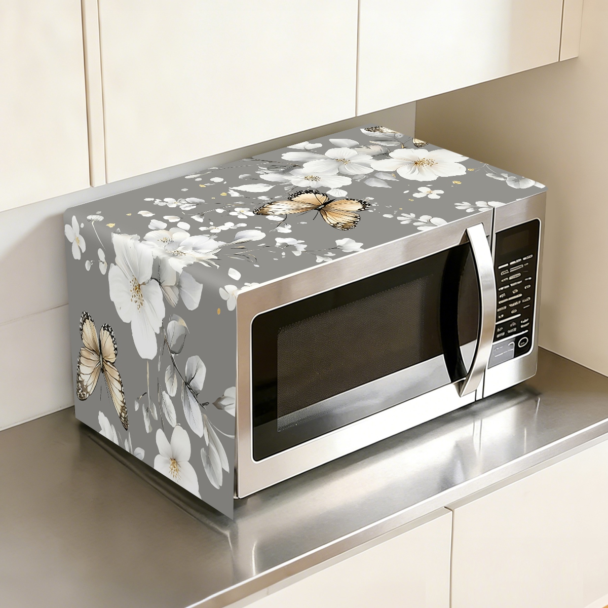 1 ชิ้น ผ้าคลุมกันฝุ่นไมโครเวฟล - Kitchen Appliances In White บทวิจารณ์และราคา