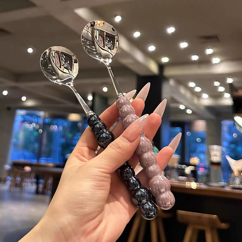 ช้อนคนทำจากสเตนเลสช้อนมีด้ามมุ - Kitchen Appliances Gift บทวิจารณ์และราคา