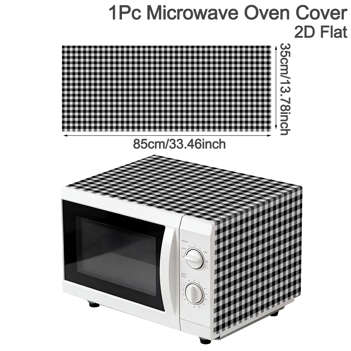 ผ้าคลุมเตาไมโครเวฟลายสก๊อตสีขา - Kitchen Appliances In White บทวิจารณ์และราคา